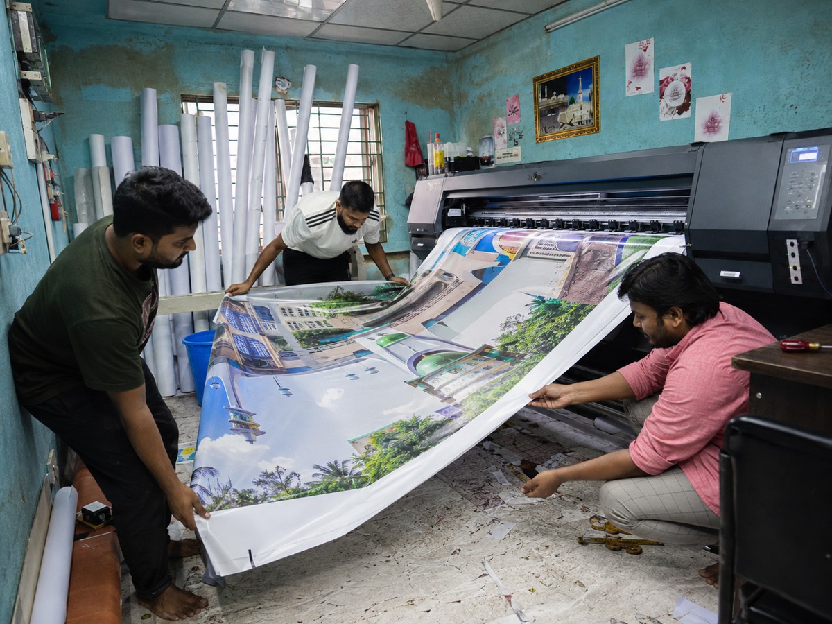 Large Format Banner Production